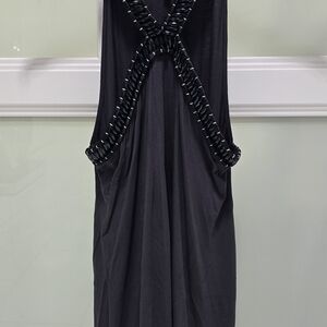 Express Black Backless Dress